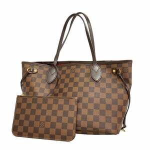 LOUIS VUITTON Brown Damier Neverfull PM Tote Bag